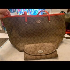 Coach purse and wallet bundle